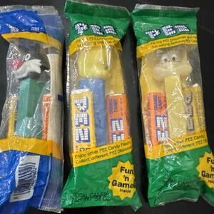 LOONEY TUNES PEZ SET OF 3- BUGS-TWEETY-SYLVESTER NEW SET FACTORY PACKAGE